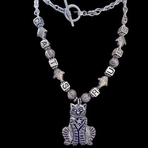 Silver Cat Necklace